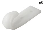 Screw-on Hook plastic x5 pieces