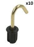 Tent cap 19mm with round hook x10 pieces