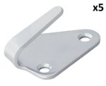 Rope hook metal 40x45mm curved x5 pieces
