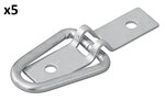 Cargo lashing D-ring 2 parts 72 x 16 mm x5 pieces