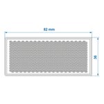 Orange reflector 82x36mm self-adhesive x5 pieces