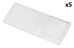 White reflector 82x36mm self-adhesive x5 pieces