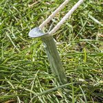 Tent peg 22cm metal half-round x10 pieces