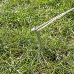 Tent peg 22cm metal half-round x10 pieces