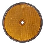 Reflector orange 80mm screw mounting x10 pieces