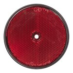 Reflector red 80mm screw attachment x10 pieces