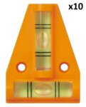 Spirit level pyramid x10 pieces