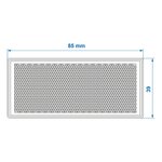 White reflector 85x39mm self-adhesive with base plate x10 pieces