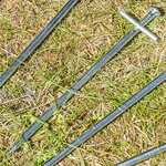 Metal ground peg 17 cm with welded cross pin x10 pieces