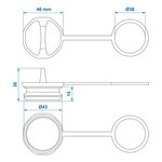 Protective cap for female adapter x10 pieces