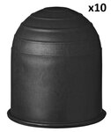 Tow bar cap black x10 pieces