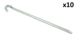 Rock peg 23cm metal triangular x10 pieces