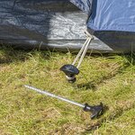 Tent peg 20.5 cm galvanized steel screw-in x10 pieces
