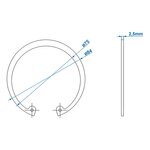 Circlip diameter 80 mm x10 pieces