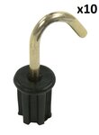 Tent cap 22mm with round hook x10 pieces