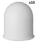 Towball cover white x10 pieces