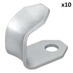 Screw-on Hook Metal 37 x 25 x 3 mm x5 pieces