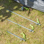 Rock Peg 20 cm Galvanized Steel with L-Hook Heavy Duty x10 pieces