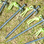 Rock Peg 20 cm Galvanized Steel with L-Hook Heavy Duty x10 pieces