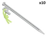 Rock peg 20 cm galvanized steel with P-hook Heavy Duty x10 pieces