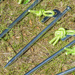 Rock peg 20 cm galvanized steel with P-hook Heavy Duty x10 pieces