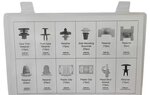 Audi Trim Clips Assortment – 160 Pieces