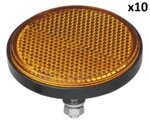 Orange Reflector 60 mm with 5 Bolt x10 pieces