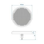 White Reflector 60 mm with 5 Bolt x10 pieces