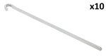 Rock pin 30cm metal square x10 pieces