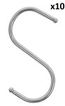 S-hook diameter 4 mm 6.5x7.5 cm x10 pieces