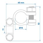 Battery terminal (-) standard x5 pieces