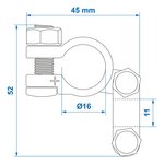 Battery terminal (+) standard x5 pieces