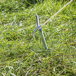 Tent peg 25cm metal with hook x10 pieces