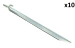 Tent peg 30cm metal with hook x10 pieces