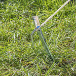 Tent peg 30cm metal with hook x10 pieces