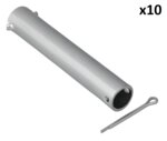 Axle for jockey wheel 48 mm x10 pieces