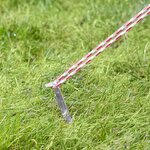 Tent peg 18.5 cm aluminum ribbed x10 pieces