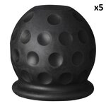Tow bar cap Golf ball black x5 pieces