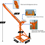 Construction crane 500kg 25m electric 230V 360° rotation