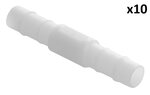 Straight hose barb 8mm x10 pieces