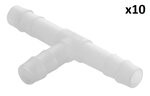 Hose Barb T-Piece 8mm x10 pieces