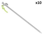 Rock Peg 40 cm Galvanized Steel with L-Hook – Set of 10 Pieces