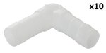 Angled hose tail 12 mm x10 pieces