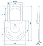 Lashing ring 89 x 85 mm x10 pieces
