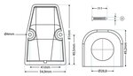 Surface-mounted installation frame single x5 pieces