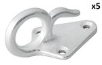 Rope hook metal with eye 70 x 40 mm x5 pieces