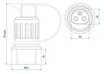 3-Pin PVC Plug