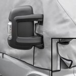 Grey window cover for Fiat Ducato X250 from 06-2006 to 2014