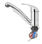 Ceramic Mixer Tap Carino 12V diameter 33 mm chrome x5 pieces
