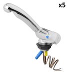 Cold Water Tap Keramik Style 12V diameter 33 mm chrome x5 pieces